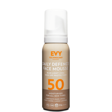 Protector Solar DAILY DEFENSE FACE MOUSSE SPF50 EVY