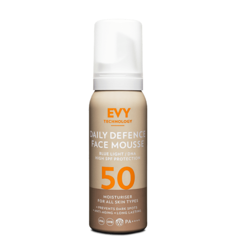 Protector Solar DAILY DEFENSE FACE MOUSSE SPF50 EVY